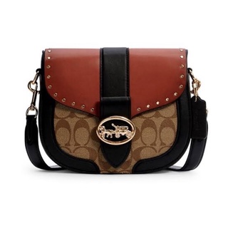 Coach Signature Georgie Saddle Terracotta