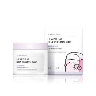 [สินค้าของแท้พร้อมส่ง100%] CELIMAX Ji Woo Gae Heartleaf BHA Peeling Pad (60แผ่นกระปุก)