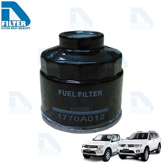 กรองโซล่า (กรองน้ำมันดีเซล) Mitsubishi Pajero 2008-2014,Triton ไทรทัน 2005-2014 (2.5,3.2) By D Filter (DF001N)