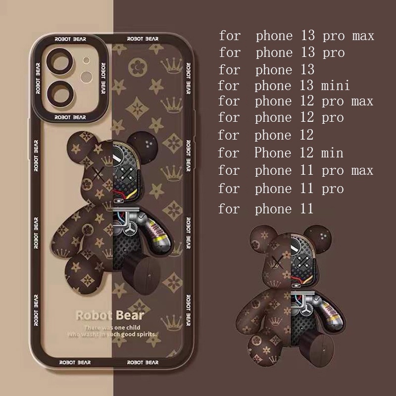 รูปภาพของเคสโทรศัพท์มือถือแบบนิ่ม ใส ลายหมีพาวเวอร์แบร์ สําหรับ IPhone 13 13pro 12promax Se2 2020 11 Pro MAX 6S 7 8 Plus XRลองเช็คราคา