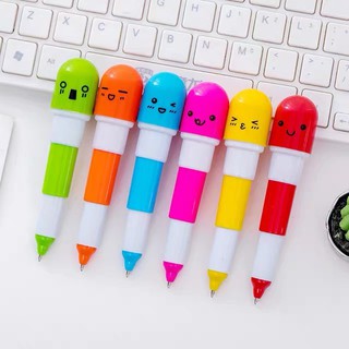 ปากกา ปากกาลูกลื่น หมึกน้ำเงิน ปากาลูกลื่นหมึกน้ำเงิน ปากกาแคปซูล  ballpen#H002