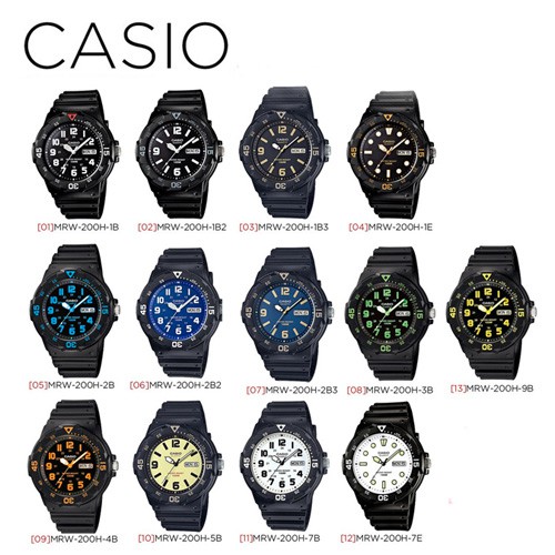 ภาพหน้าปกสินค้าCasio Standard คาสิโอ นาฬิกาข้อมือผู้ชาย สายเรซิ่น รุ่น MRW-200H