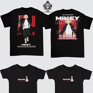 ROUND คอลูกเรือเสื้อยืด พิมพ์ลายอนิเมะ Karimake TOKYO REVENGERS MANJIRO SANO MIKEY V3 สําหรับผู้ชาย-4XL