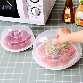 Plate Cover Anti-Splatter Lid for Microwave with Steam Vent Bowl Food Protection Dome Plastic