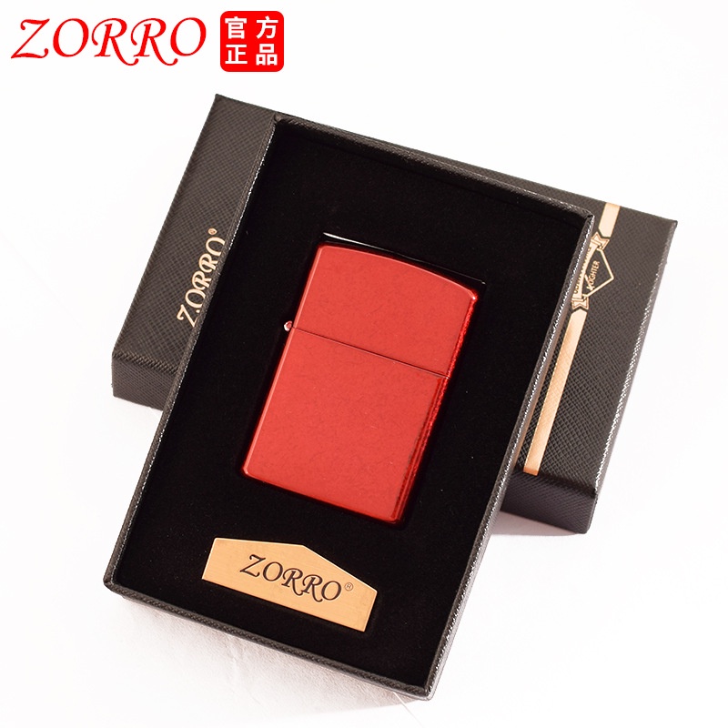 zorro-น้ำมันก๊าดไฟแช็กน้ำแข็งประเภทกลิ้งรูปแบบถนนสร้างสรรค์บุคลิกภาพเก่าบดล้อย้อนยุคผู้ชายของขวัญไฟแช็ก