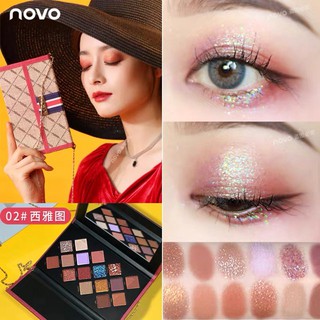 novo bag eye shadow Palette อายแชโดว์ 16 สี พาเลททาตา 5309( แบบใหม่/พร้อมส่ง/ของแท้)