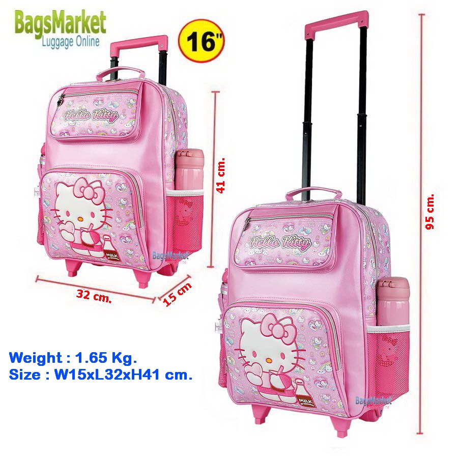 hello-kitty-ิb2b-shop-กระเป๋านักเรียน-กระเป๋าเด็ก-กระเป๋าเป้ล้อลาก-ลายลิขสิทธิ์แท้