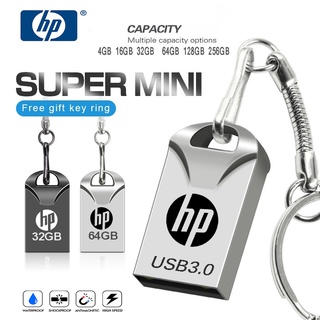 แฟลชไดรฟ์โลหะ usb 3.0 128GB 256GB 32 64GB 16GB ความเร็วสูง ขนาดเล็ก 3.0 พร้อมพวงกุญแจ