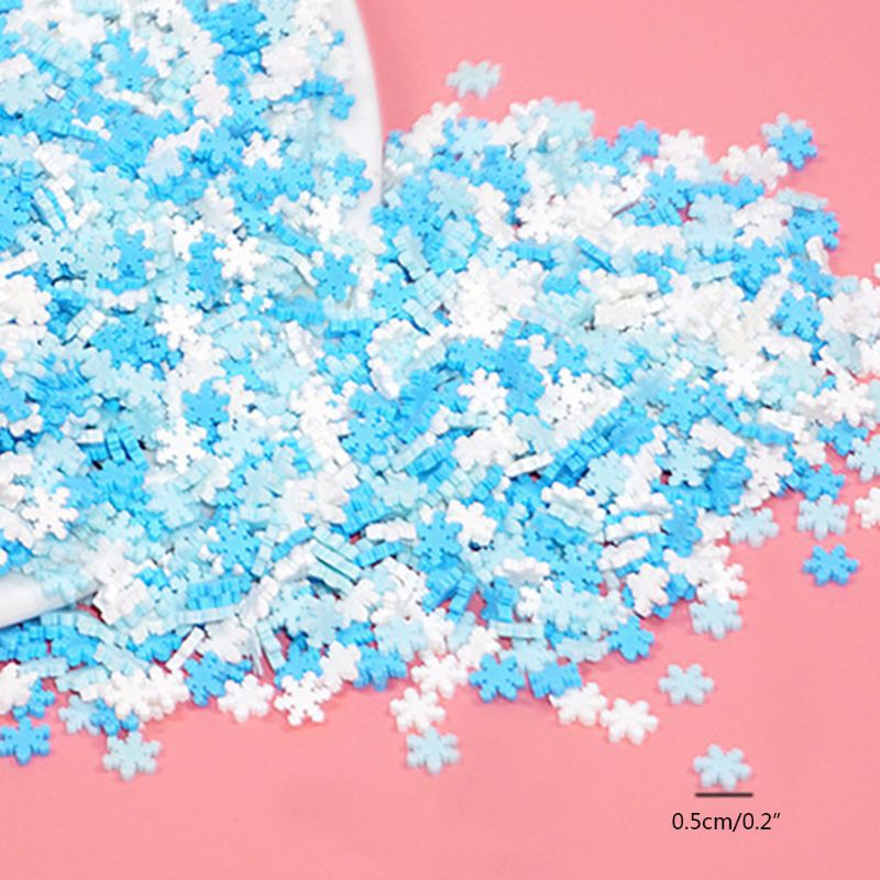 10-กรัม-fimo-snowflakes-slice-เรซิ่นสําหรับใช้ในการทําเครื่องประดับ