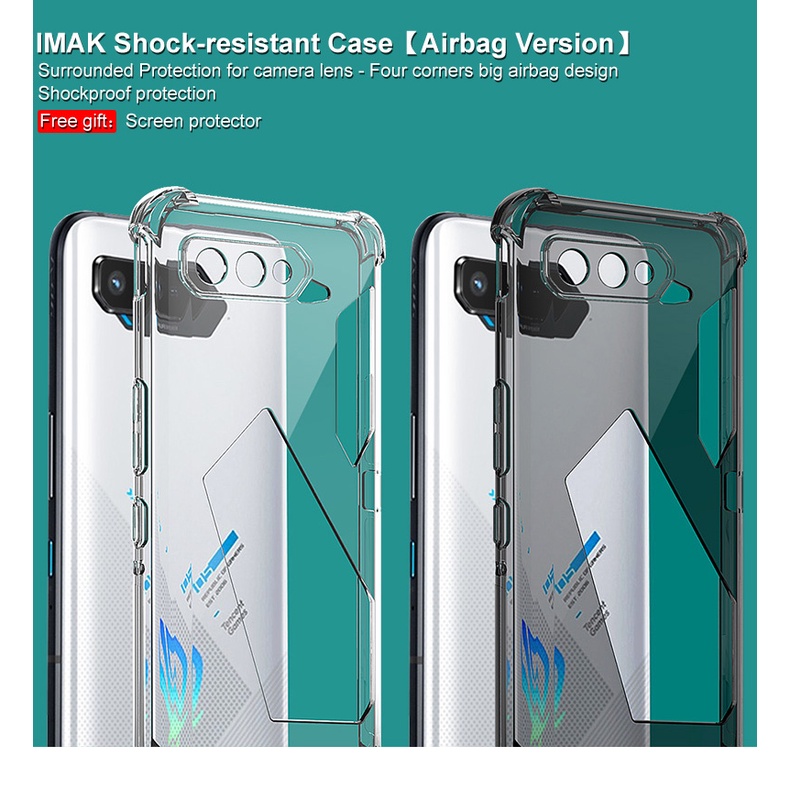 imak-asus-rog-phone-5s-pro-shockproof-casing-clear-soft-tpu-case-transparent-silicone-back-cover-screen-film