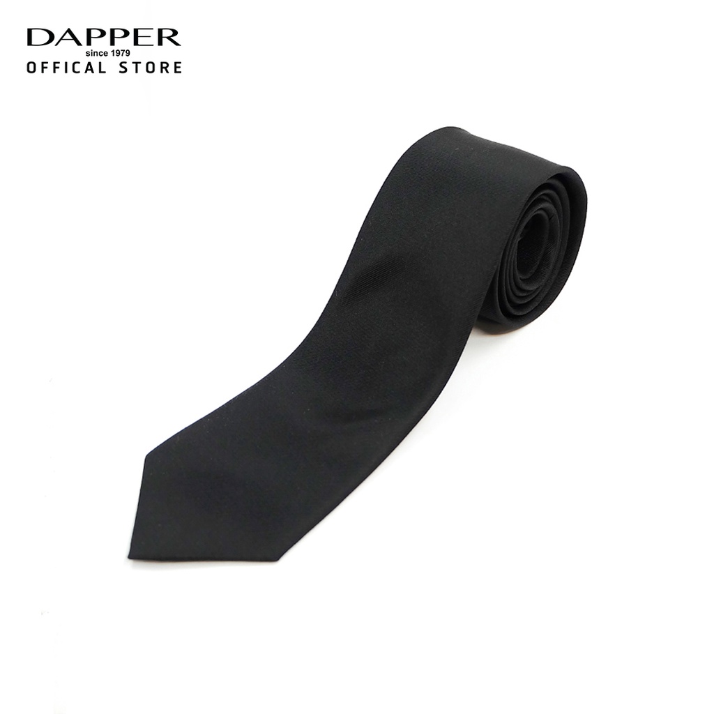 ราคาและรีวิวDAPPER เนคไท 7 cm Twill Jacquard Tie สีดำ (TIB1774RS)