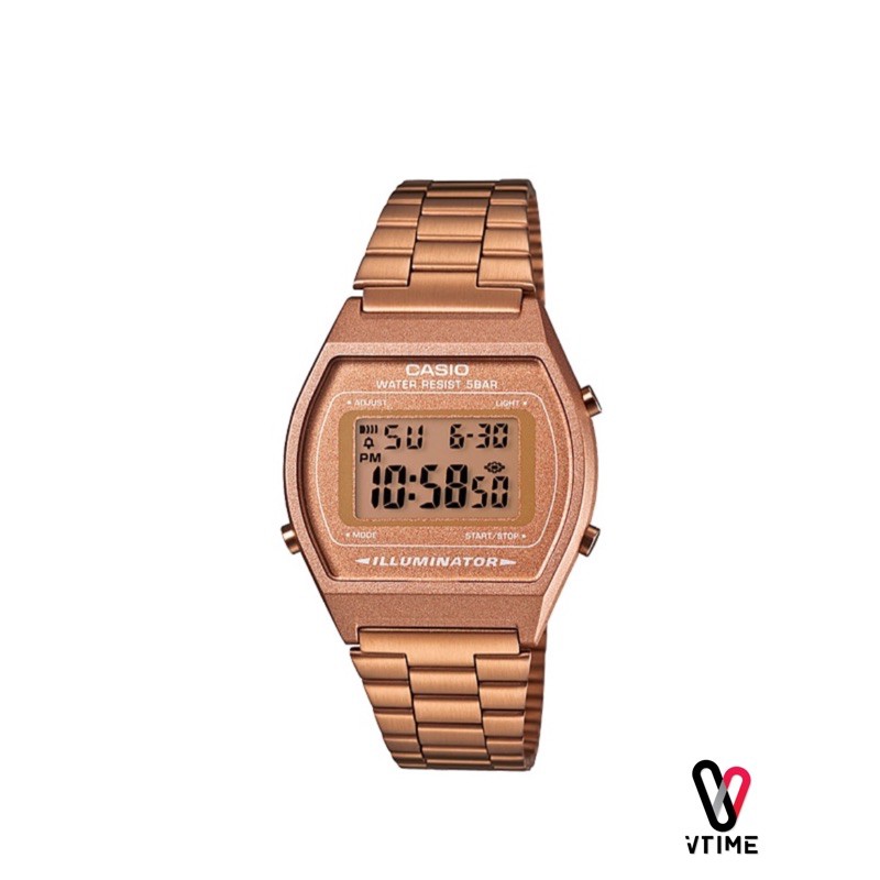 ภาพหน้าปกสินค้านาฬิกา CASIO vintage Digital Y2K B640WC-5A Pink gold Collection จากร้าน korakrin บน Shopee