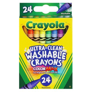 สีเทียนล้างออกได้ CRAYOLA ULTRA-CLEAN 24 สี งานศิลปะ อุปกรณ์เครื่องเขียน ผลิตภัณฑ์และของใช้ภายในบ้าน ULTRA-CLEAN WASHABL