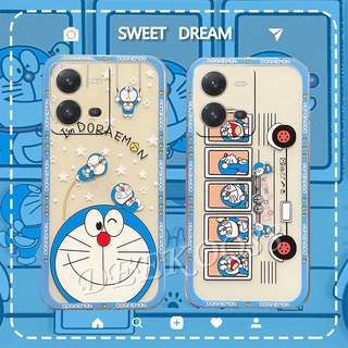 ใหม่ เคสโทรศัพท์มือถือ VIVO V25 5G V25e Y35 Y16 Y02S Y22 Y22S 4G New 2022 Smartphone Casing TPU Softcase Cute Lovely Cartoon Doraemon Phone Cell Case Loves Couple Back Cover VIVOV25 VIVOY35 VIVOY16