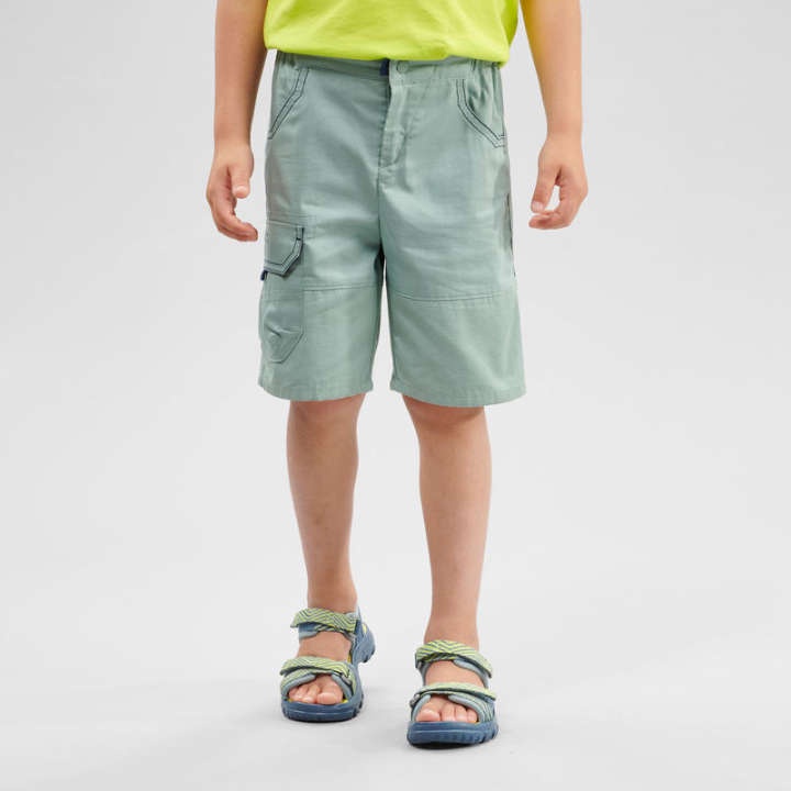 กางเกงขาสั้นสำหรับเด็กอายุ-2-6-ปีใส่เดินป่ารุ่น-mh500