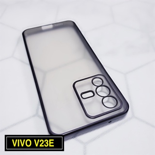 Case Vivo V23E 5G เคสนิ่ม ขอบสีหลังใส เคสกันกระแทก สวยและบาง TPU CASE เคสซีลีโคน VIVO V23E