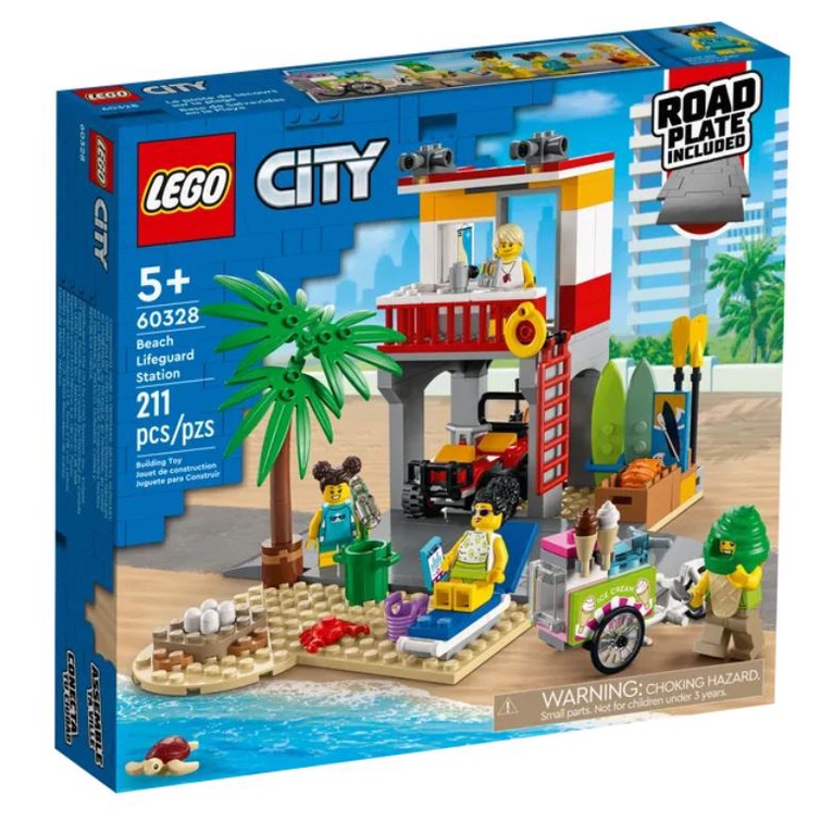 LEGO City Beach Lifeguard Station Set 60328