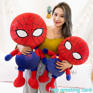 ☽☬❁80cm Cute Huge Spider Man Plush Toys Doll