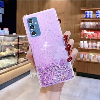 2021 New เคส Samsung Galaxy M52 5G M22 M32 A22 LTE Phone Case Soft Silicone Glitter Gel Transparent Clear Slim Back Cover เคสโทรศัพท์ SamsungM52 Casing