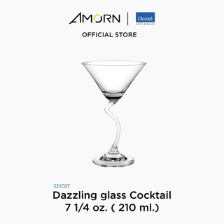 AMORN-(Ocean)1521C07 Dazzling glass - แก้วค็อกเทล ดาสซิ่ง กลาส แก้วโอเชี่ยนกลาส Cocktail 7 1/4 oz. ( 210 ml.) บรรจุ 6 ใบ