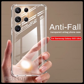 Samsung Galaxy S22 Ultra Case Transparent Soft Silicone Shockproof Back Cover Sumsung S 22 Ultra S22Ultra S22+5G Fundas
