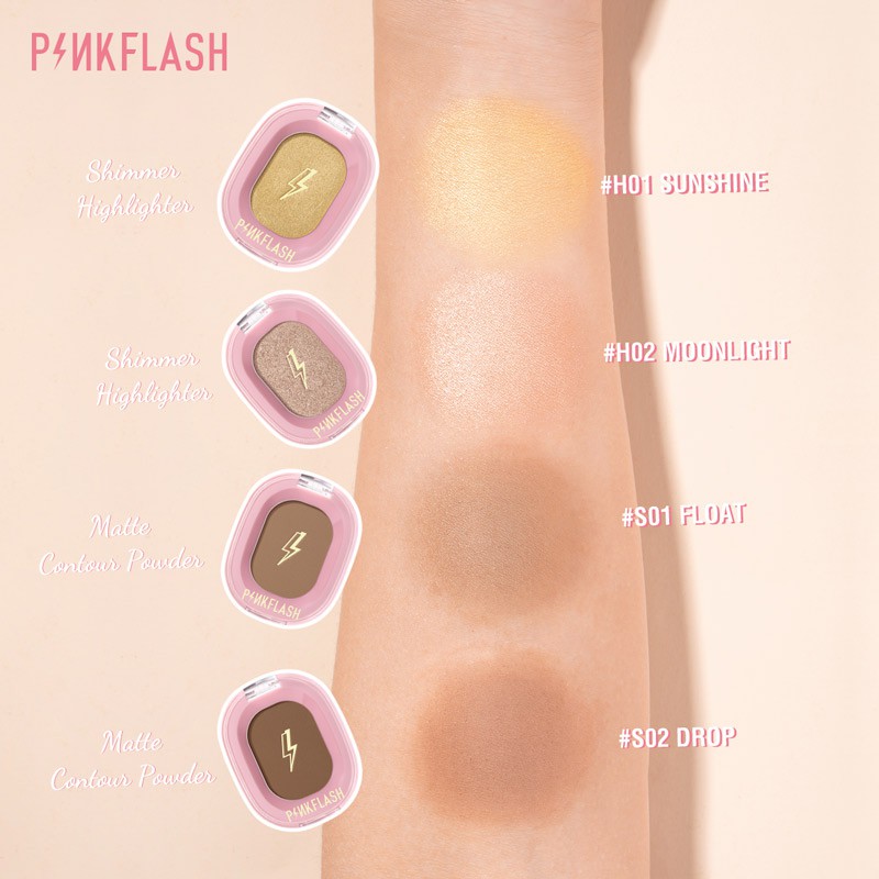 ภาพสินค้าPinkflash Ohmyshow ไฮไลต์เนื้อฝุ่น เนื้อนิ่ม มีชิมเมอร์ สำหรับแต่งหน้า จากร้าน pinkflash.th บน Shopee ภาพที่ 6