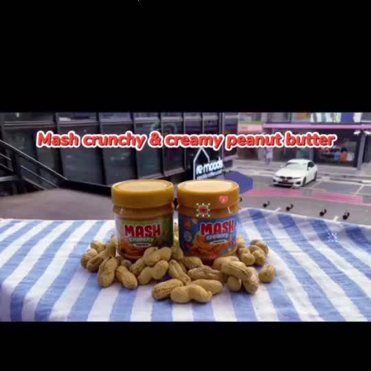 mash-crunchy-peanut-butter-เนยถั่วคลีน-ชนิดบดหยาบ-340g-pack-x-2