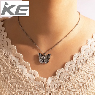 Vintage Simple Jewelry Butterfly Single Necklace Irregular Geometric Necklace for girls for w