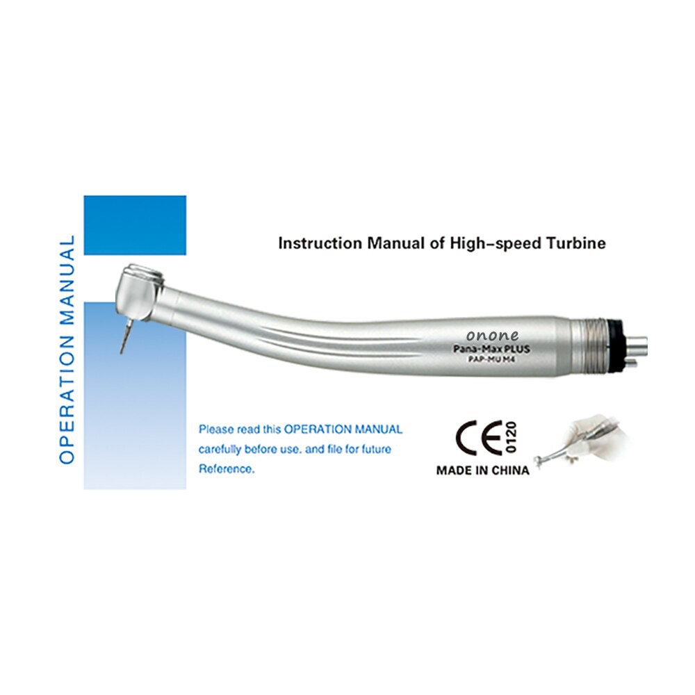 Contre-angle Dentaire Haute Vitesse BEING 302P M4 - Turbine à Air, Raccord 4 Trous Midwest