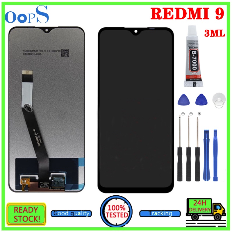 หน้าจอสัมผัสดิจิทัล LCD สําหรับ Xiaomi Redmi Hongmi 9 M2004J19AG ...