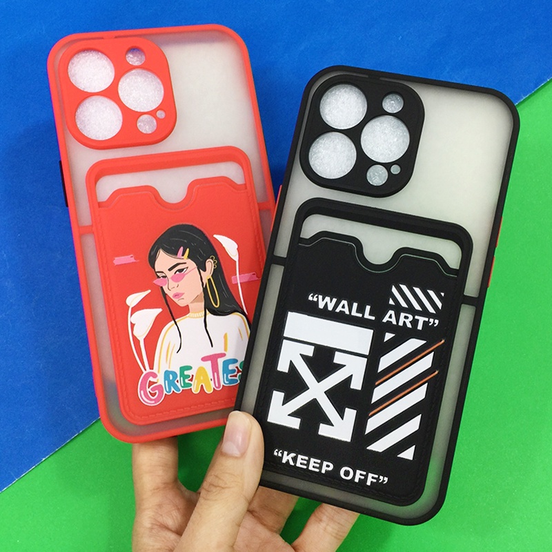 remlmeเคสนิ่ม-tpu-หลังขุ่น-ด้านหลังมีช่องใส่การ์ด-เคสกันกล้อง-เคสใส่การ์ด-เคสมือถือ-พร้อมส่งจากไทย