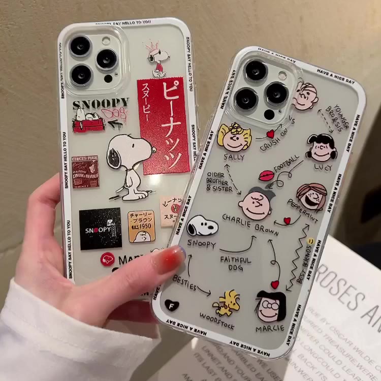 2023-new-casing-oppo-a78-5g-a17-a17k-เคส-phone-case-cartoon-snoopy-cute-fashion-transparent-ultra-thin-silicone-soft-case-เคสโทรศัพท