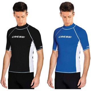 CRESSI RASH GUARD MAN UV SUN PROTECTION-เสื้อแขนสั้น ผู้ชาย สำหรับกีฬาทางน้ำอุปกรณ์ว่ายน้ำ