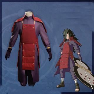 Anime NARUTO Uchiha Madara Cosplay Battle Suit Halloween Party Naruto Full Set Costume