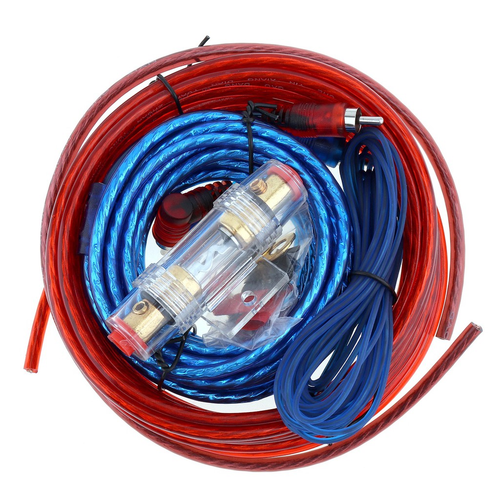 เครื่องขยายเสียงสำหรับรถยนต์พร้อมฟิวส์-car-power-amplifier-cable-suit