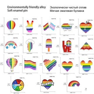 ภาพขนาดย่อของภาพหน้าปกสินค้าเข็มกลัด รูปการ์ตูน Love Is Love Enamel Pins Pride Rainbow Flag Heart Rainbow Bridge Victory เครื่องประดับ สําหรับผู้หญิง จากร้าน luckyministar.th บน Shopee ภาพที่ 8