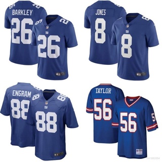 เสื้อกีฬาแขนสั้น ลายทีมชาติฟุตบอล New York Giants Nfl Baekley Jones Engram Taylor Legend Jersey Plus# New Style#