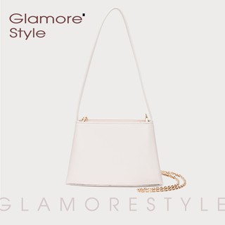 กระเป๋าถือผู้หญิง กระเป๋าสะพายข้างผู้หญิง สีขาว Glamorestyle