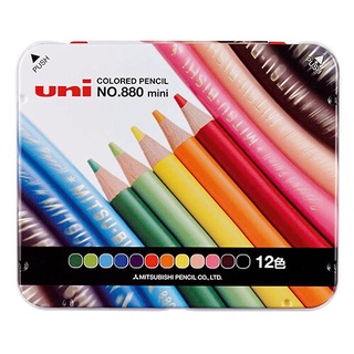 สีไม้/ดินสอสี UNI COLORED PENCIL NO.880 Mini