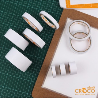 CROCO เทปกระดาษกาวสองหน้า Double-sided Tissue Tape