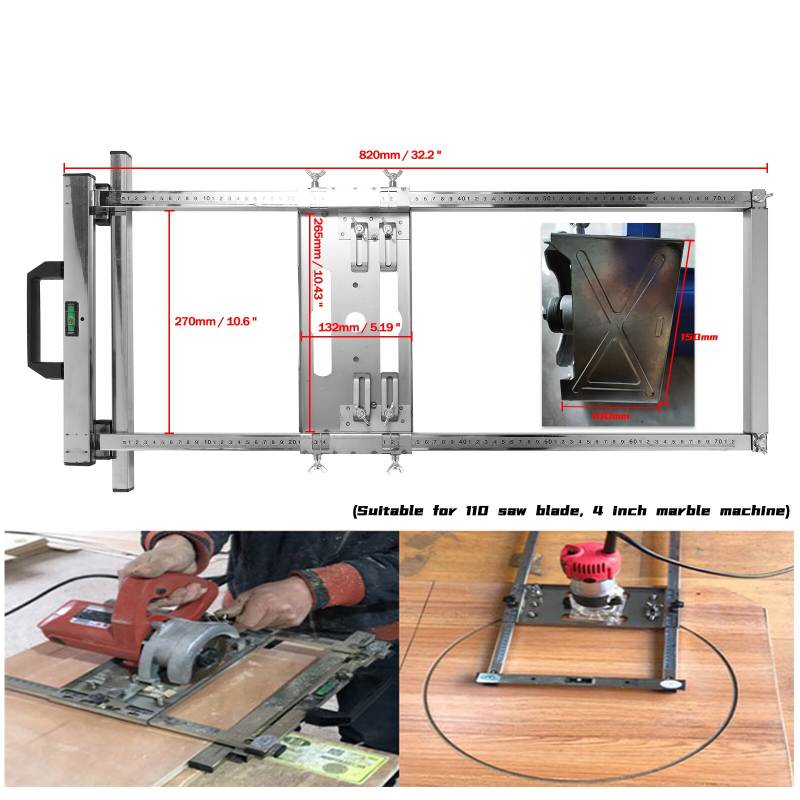 multifunctionele-elektriciteit-cirkelzaag-trimmer-machine-gids-positionering-snijplank-gereedschap-houtbewerking-router