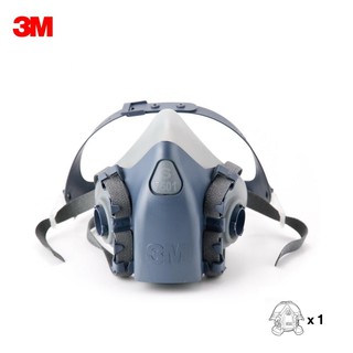 3M 7501 Small, 7502 Small, 7503 Large หน้ากาก Half Facepiece Silicone Mask