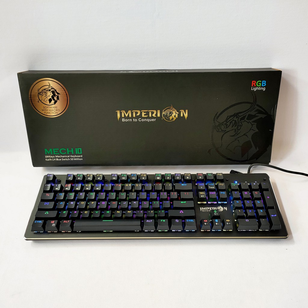 Imperion Mech 10RGB คีย์บอร์ดเกมกล | Shopee Thailand