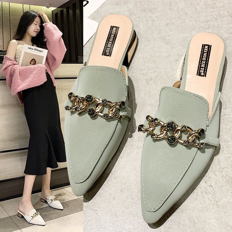 baotou-รองเท้าแตะครึ่งรองเท้าแตะผู้หญิง-2022-ฤดูร้อนใหม่ชี้-toe-mules-เวอร์ชั่นเกาหลี-rhinestone-รองเท้าแตะรองเท้าผู้หญิง