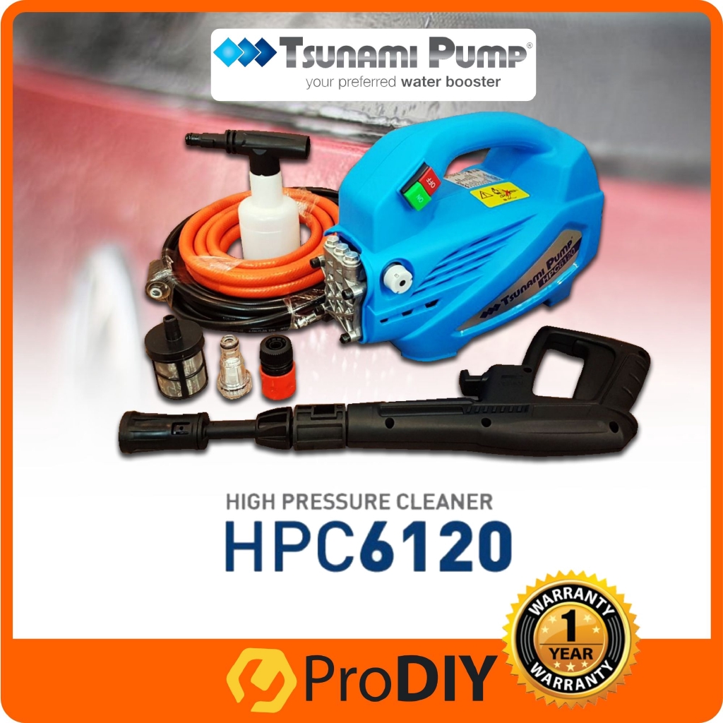 Tsunami pump hpc6120 1300W 100bar professional high pressure cleaner ...