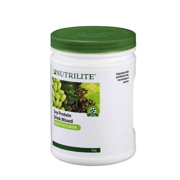 ภาพหน้าปกสินค้าAmway Nutrilite Soy Protein Powder Mixed Green Tea 450G (แท้ช็อปมาเลเซีย) ไม่มีซ้อน จากร้าน nutrition4553 บน Shopee