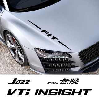 《พร้อมส่ง》สติกเกอร์ฟิล์มไวนิล สําหรับติดตกแต่งรถยนต์ Honda FIT INSIGHT JAZZ MUGEN RR SI TYPE S TYPE R VTI 1 ชิ้น
