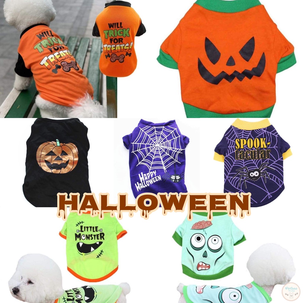 ภาพหน้าปกสินค้า(พร้อมส่ง)  เสื้อสัตว์เลี้ยง แฟนซี ฮาโลวีน Halloween เสื้อหมา เสื้อแมว