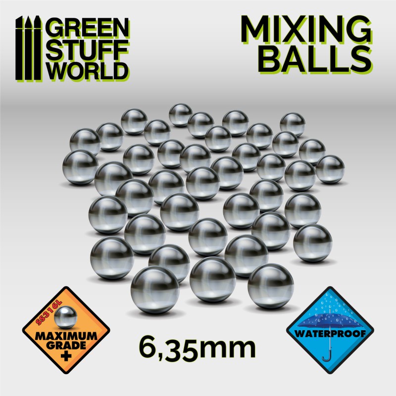 ภาพหน้าปกสินค้าลูกเหล็กผสมสี Mixing balls for paint เส้นผ่าศูนย์กลาง 6.5 mm มี 40 ลูก จากร้าน dtoysgamesshop บน Shopee