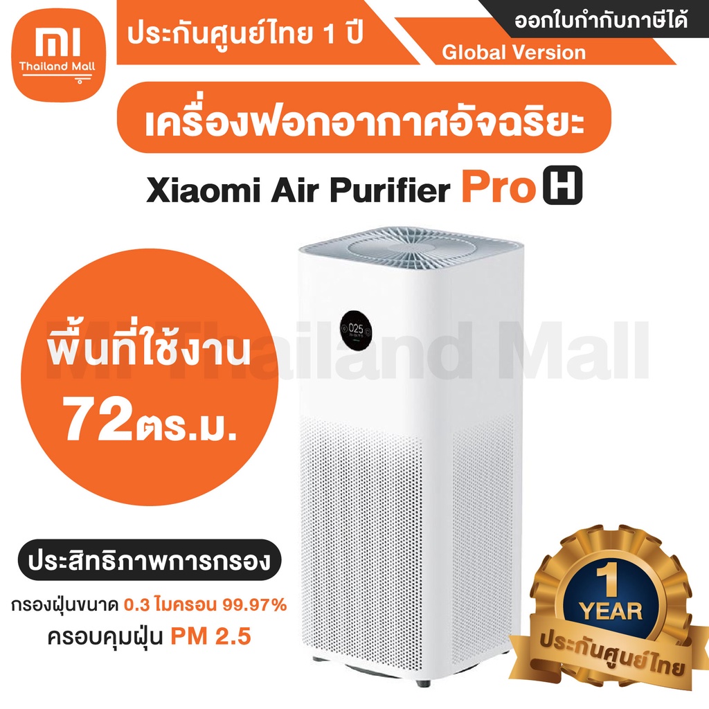 ภาพหน้าปกสินค้าเครื่องฟอก Xiaomi Air Purifier Pro H เครื่องฟอกอากาศ รุ่น Pro H - Global Version ประกันศูนย์ไทย 1ปี